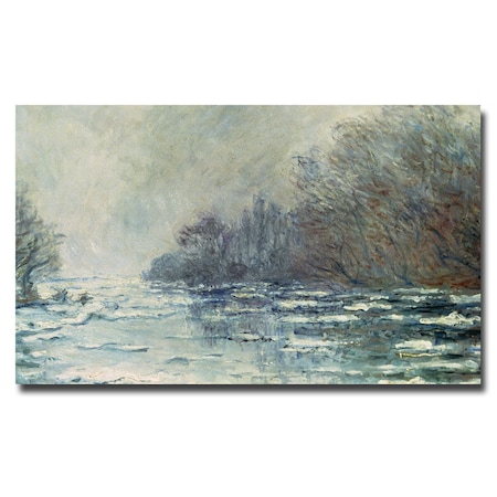 Claude Monet 'The Break Up At Vetheuil, 1883' Canvas Art,22x32